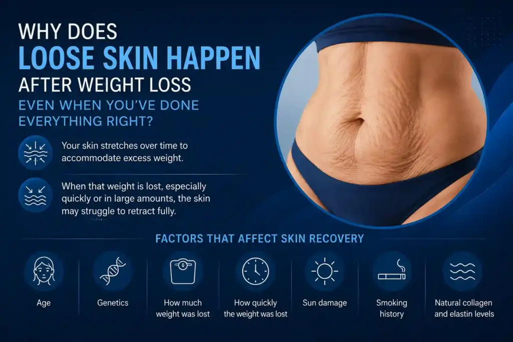 Why Does Loose Skin Happen After Weight Loss Even When You’ve Done Everything Right Isleworth?