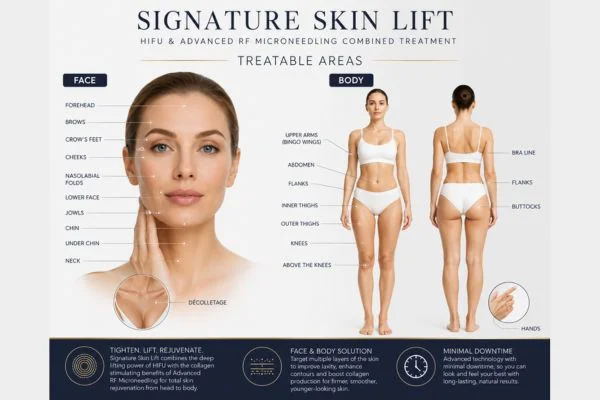 areas we can treat with signature skin lift Isleworth